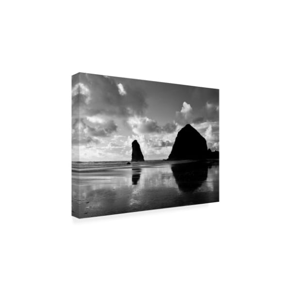 Monte Nagler 'Canon Beach Reflections' Canvas Art,24x32